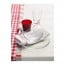 TEKLA полотенце кухонное белый/красный