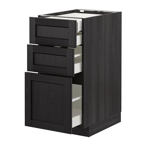 МЕТОД / МАКСИМЕРА Нплн шк 3 фрнт/2нзк/1срд/1вс ящ - под дерево черный, Лерх черная морилка, 40x60 см МЕТОД / МАКСИМЕРА Нплн шк 3 фрнт/2нзк/1срд/1вс ящ - под дерево черный, Лерх черная морилка, 40x60 см