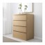 MALM комод с 4 ящиками