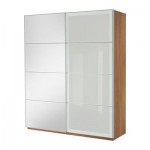 ПАКС Гардероб с раздвижными дверьми - зеркальное стекло, 200x44x236 см ПАКС Гардероб с раздвижными дверьми - зеркальное стекло, 200x44x236 см