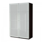 ПАКС Гардероб с раздвижными дверьми - матовое стекло, 150x66x236 см ПАКС Гардероб с раздвижными дверьми - матовое стекло, 150x66x236 см