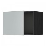 МЕТОД Шкаф навесной - 60x40 см, Веддинге серый, под дерево черный МЕТОД Шкаф навесной - 60x40 см, Веддинге серый, под дерево черный