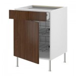 ФАКТУМ Напольн шкаф с пров корз/ящ/дверью - Валла под грецкий орех, 40 см