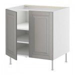 ФАКТУМ Напол шкаф с полками/2двери - Лидинго серый, 60 см ФАКТУМ Напол шкаф с полками/2двери - Лидинго серый, 60 см