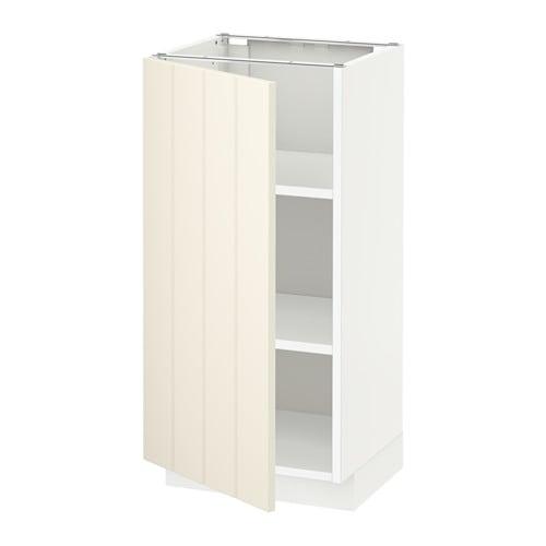 МЕТОД Напольный шкаф с полками - белый, Хитарп белый с оттенком, 40x37 см МЕТОД Напольный шкаф с полками - белый, Хитарп белый с оттенком, 40x37 см