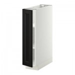 МЕТОД Напольный шкаф с полками - 20x60 см, Лаксарби черно-коричневый, белый МЕТОД Напольный шкаф с полками - 20x60 см, Лаксарби черно-коричневый, белый