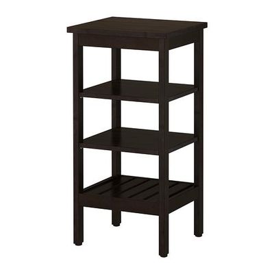 Dollar Slagschip Wederzijds HEMNES Shelving unit - black-brown stain (00223618) - reviews, price  comparisons