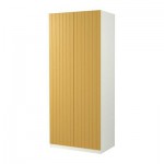 ПАКС Гардероб 2-дверный - Рисдаль желтый, белый, 100x38x236 см, стандартные петли ПАКС Гардероб 2-дверный - Рисдаль желтый, белый, 100x38x236 см, стандартные петли