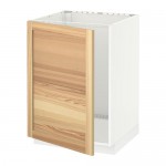 METOD напольный шкаф для раковины белый/Торхэмн ясень 60x62x88 cm