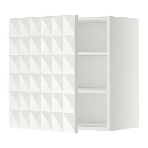 METOD шкаф навесной с полкой белый/Гэррестад белый 60x38.8x60 cm