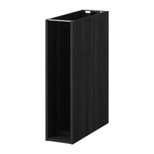 МЕТОД Каркас напольного шкафа - под дерево черный, 20x60x80 см