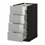 МЕТОД / МАКСИМЕРА Нплн шк 4фрнт/2нзк/3срд ящ - под дерево черный, Гревста нержавеющ сталь, 40x60 см МЕТОД / МАКСИМЕРА Нплн шк 4фрнт/2нзк/3срд ящ - под дерево черный, Гревста нержавеющ сталь, 40x60 см