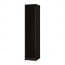 PAX гардероб с 1 дверью черно-коричневый/Фардаль глянцевый/белый 49.8x60.4x236.4 cm