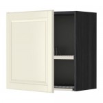 METOD шкаф навесной с сушкой черный/Будбин белый с оттенком 60x60 см