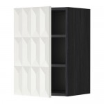 METOD шкаф навесной с полкой черный/Гэррестад белый 40x60 см