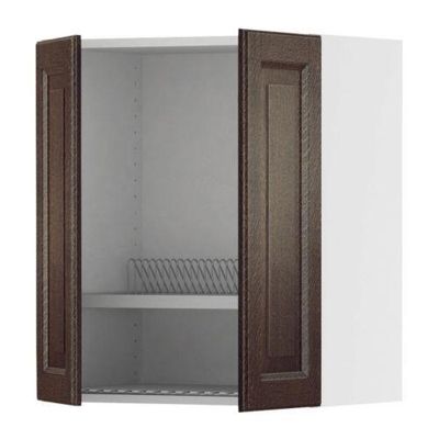 ФАКТУМ Навесной шкаф с посуд суш/2 дврц - Лильестад темно-коричневый, 60x70 см