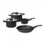 SKÄNKA набор кухонной посуды, 6 предм. серый
