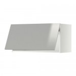 МЕТОД Горизонтальный навесной шкаф - белый, Гревста нержавеющ сталь, 80x40 см МЕТОД Горизонтальный навесной шкаф - белый, Гревста нержавеющ сталь, 80x40 см