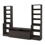 ХАВСТА Шкаф для ТВ, комбинация - темно-коричневый