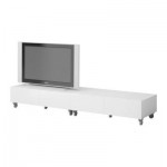 БЕСТО Скамья с колесиками - белый БЕСТО Скамья с колесиками - белый