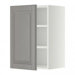 МЕТОД Шкаф навесной с полкой - белый, Будбин серый, 40x60 см МЕТОД Шкаф навесной с полкой - белый, Будбин серый, 40x60 см