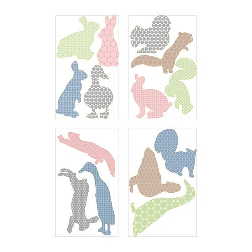 KLÄTTA декоративные наклейки Звери и птицы