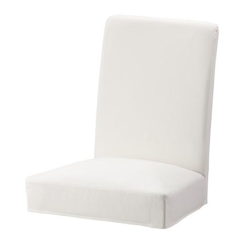 Henriksdal Chair Cover Gresbu White, Ikea Dining Chair Slipcovers Canada