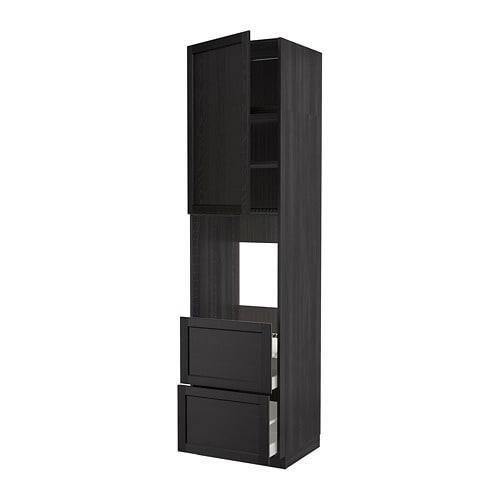 МЕТОД / МАКСИМЕРА Высок шкаф д духов+дверь/2 ящика - под дерево черный, Лерх черная морилка МЕТОД / МАКСИМЕРА Высок шкаф д духов+дверь/2 ящика - под дерево черный, Лерх черная морилка