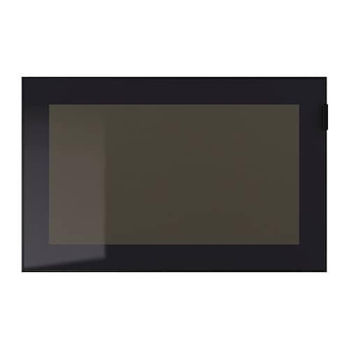 ГЛАССВИК Стеклянная дверь - черный/дымчатое стекло