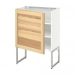 МЕТОД Напольный шкаф с полками - белый, Торхэмн естественный ясень, 60x37x60 см МЕТОД Напольный шкаф с полками - белый, Торхэмн естественный ясень, 60x37x60 см