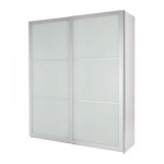 ПАКС Гардероб с раздвижными дверьми - белый, 150x43x236 см ПАКС Гардероб с раздвижными дверьми - белый, 150x43x236 см