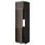 МЕТОД Выс шкаф для хол/мороз с 3 дверями - под дерево черный, Эдсерум под дерево коричневый, 60x60x220 см