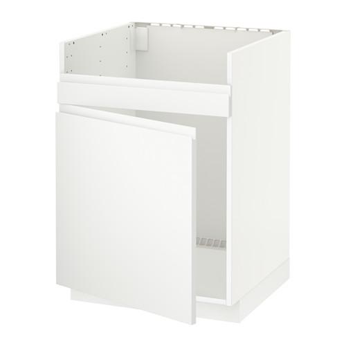 МЕТОД Нплн шкаф для одинарн мойки ДУМШЁ - белый, Воксторп белый