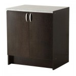 АЛЬБРУ Напольн шкаф с дверьми - черно-коричневый АЛЬБРУ Напольн шкаф с дверьми - черно-коричневый