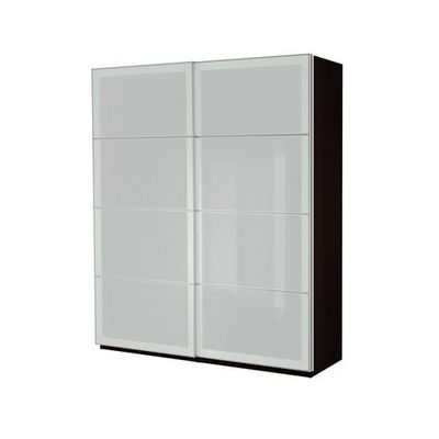 ПАКС Гардероб с раздвижными дверьми - матовое стекло, 200x44x236 см ПАКС Гардероб с раздвижными дверьми - матовое стекло, 200x44x236 см