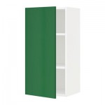 МЕТОД Шкаф навесной с полкой - 40x80 см, Флэди зеленый, белый