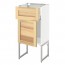 МЕТОД / МАКСИМЕРА Напольный шкаф с ящиком/дверью - белый, Торхэмн естественный ясень, 40x37x60 см