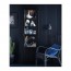 MALSJÖ шкаф-витрина черная морилка 60x40x186 cm