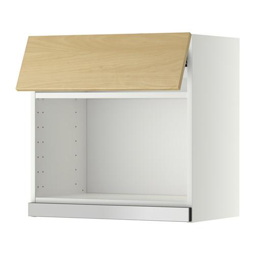 МЕТОД Навесной шкаф для СВЧ-печи - 60x60 см, Тингсрид под березу, белый