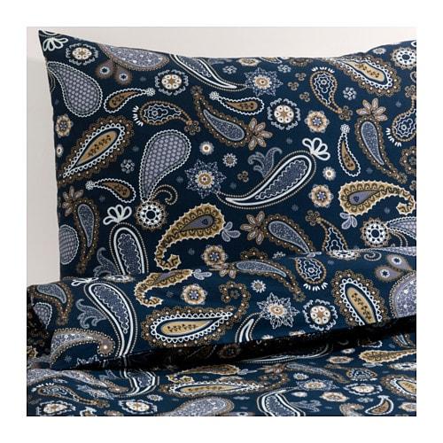 КНОЛЬЗИСКА Пододеяльник и 2 наволочки - 200x200/50x70 см