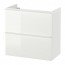 GODMORGON шкаф для раковины с 2 ящ глянцевый белый 60x32x58 cm
