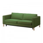 КАРЛСТАД Чехол на 3-местный диван-кровать - Сивик зеленый