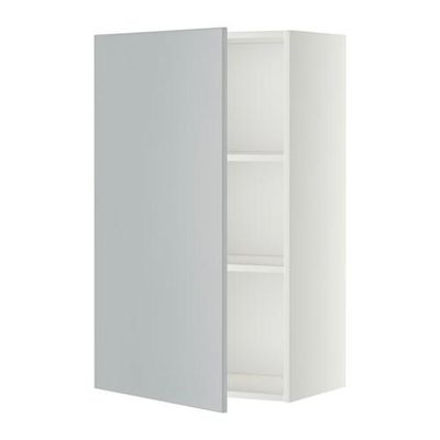 МЕТОД Шкаф навесной с полкой - 60x100 см, Веддинге серый, белый МЕТОД Шкаф навесной с полкой - 60x100 см, Веддинге серый, белый