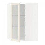 МЕТОД Углов навесн шк с полками/сткл дв - 68x100 см, Хитарп белый с оттенком, белый МЕТОД Углов навесн шк с полками/сткл дв - 68x100 см, Хитарп белый с оттенком, белый