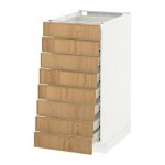 МЕТОД / ФОРВАРА Наполн шкаф 8 фронт/8 низк ящиков - 40x60 см, Экестад дуб, белый МЕТОД / ФОРВАРА Наполн шкаф 8 фронт/8 низк ящиков - 40x60 см, Экестад дуб, белый