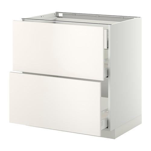 METOD/MAXIMERA наполн шк 2 фрнт/3 средн ящ цвет алюминия METOD/MAXIMERA наполн шк 2 фрнт/3 средн ящ цвет алюминия