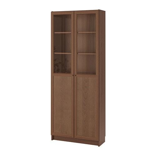 Billy Shelving Panel Glass Doors, Ikea Billy Bookcase With Glass Doors Review