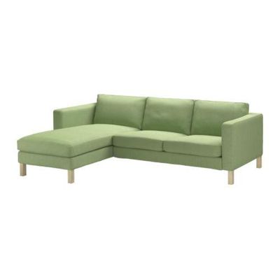 КАРЛСТАД 2-местный диван и козетка - Корндаль зеленый