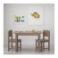 SUNDVIK стол детский серо-коричневый 50x50 cm