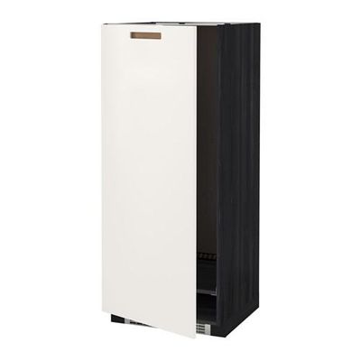 МЕТОД Высок шкаф д холодильн/мороз - 60x60x140 см, Мэрста белый, под дерево черный